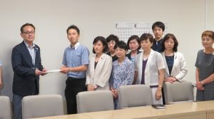 羽田機能強化に関する連絡会で、新ルートについて容認しないことを求める申し入れ