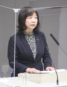 本会議　とや英津子都議（練馬区選出）の「東京2020オリンピック・パラリンピック競技大会の開催と成功 に関する決議案」に対する討論