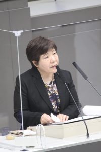 本会議　あぜ上三和子都議（江東区選出）の補正予算追加議案に対する質問