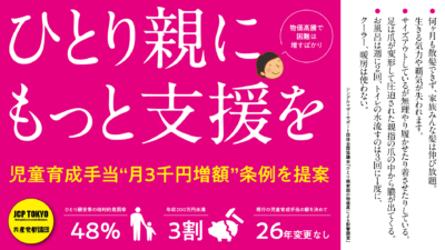 児童育成手当を増額する条例改正案について