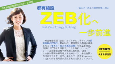 都有施設ZEB化へ一歩前進