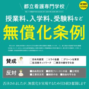 都立看護専門学校 無償化条例案