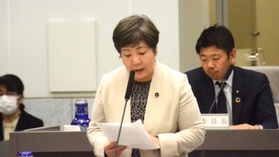 予算特別委員会　あぜ上三和子都議(江東区選出)の討論