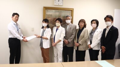 新紙幣に対応した券売機、レジ等への更新に係る補助に関する申し入れ