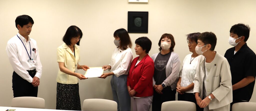 小池百合子知事が8年連続、関東大震災朝鮮人犠牲者追悼式典への追悼文を送付しないことに厳しく抗議し、送付再開を求める要請