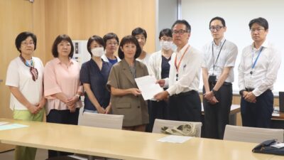 危険な暑さから都民の命を守る緊急申し入れ