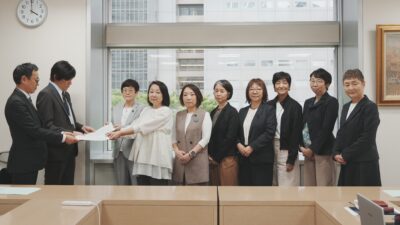 外国籍を含めすべての生徒に同じ内容の高校授業料無償化を行うことを求める申し入れ