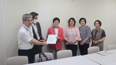 築地市場跡遺跡発掘調査の追加見学会などを求める申し入れ